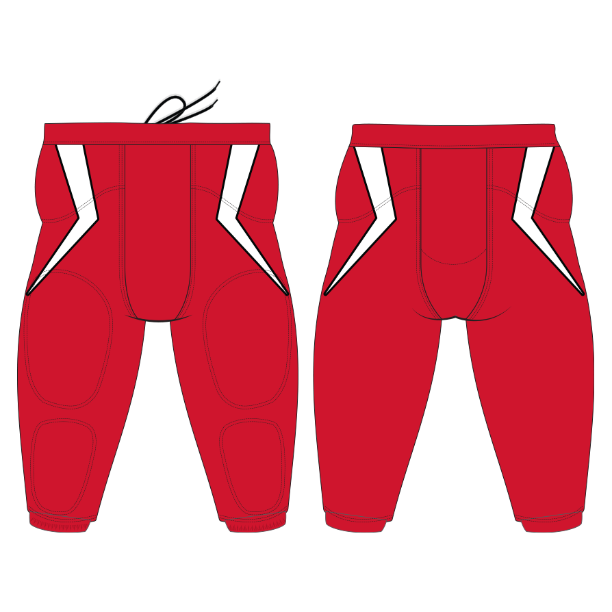 Football Pants - Dark Red
