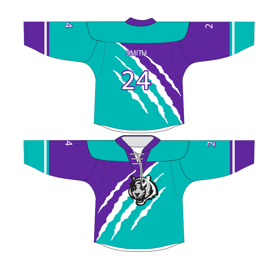 Game Jersey Lace Up White Tigers
