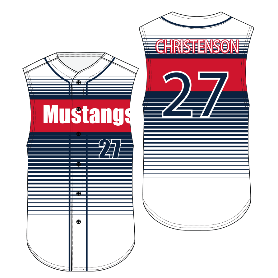 Baseball Sleeveless - Mustangs