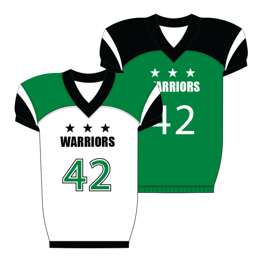 Football Jersey Elastic Bottom - Warriors