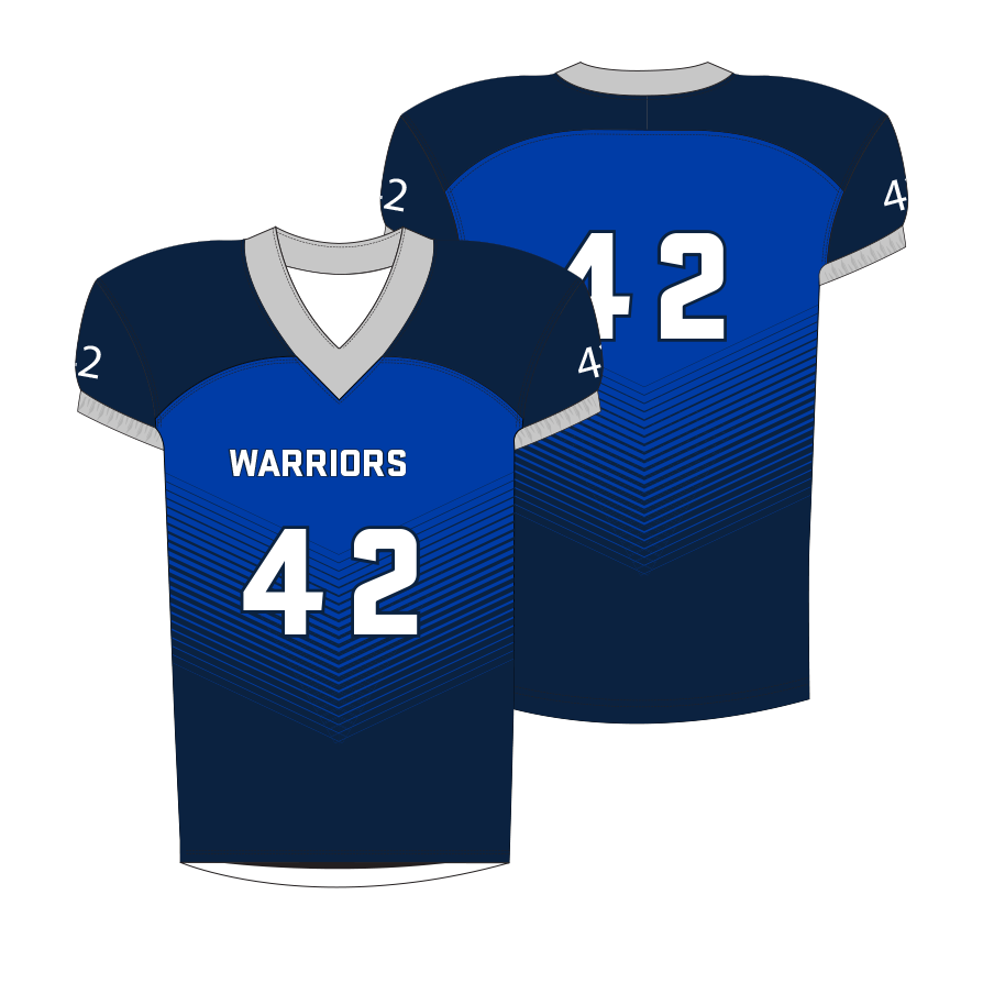 Football Jersey Straight Bottom - Warriors