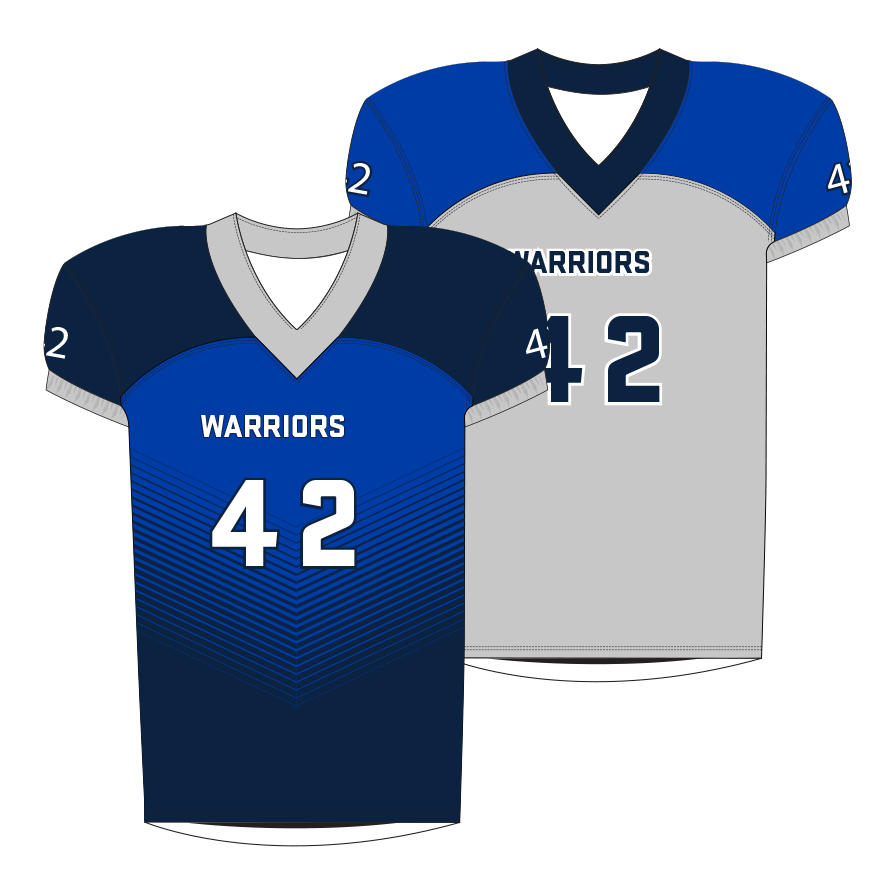 Football Jersey Straight Bottom - Warriors