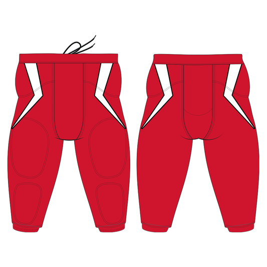 Football Pants - Dark Red