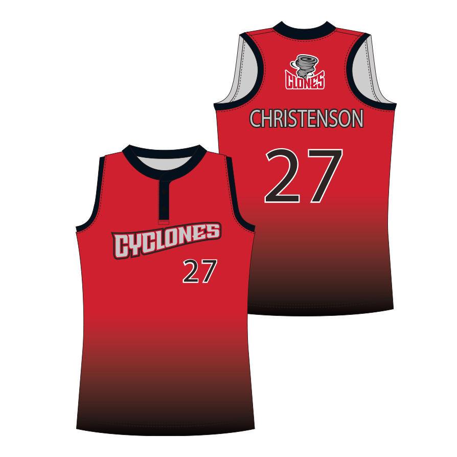 Softball 2 Buttons - Cyclones