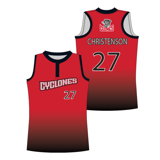 Softball 2 Buttons - Cyclones