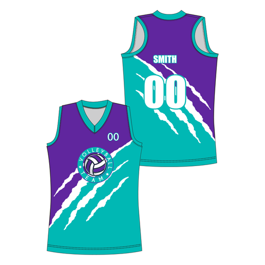 Volleyball Sleeveless - Purple & Teal
